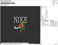 Nike Xmas Embroidery File 4 size