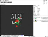 Nike Xmas Embroidery File 4 size