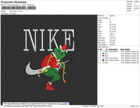 Nike Xmas Embroidery File 4 size