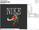 Nike Xmas Embroidery File 4 size