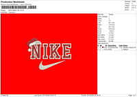 Nike Xmas V20 Embroidery File 6 sizes