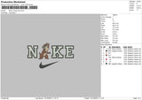 Nike Chipmunk Embroidery File 6 sizes