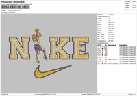 Nike Kobe Embroidery File 5 sizes