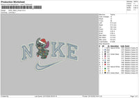 Nike Stitch Xmas 02 Embroidery FIle 6 sizes