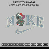 Nike Stitch Xmas 02 Embroidery FIle 6 sizes