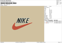 Nike Plus Swoosh Embroidery File 4 size