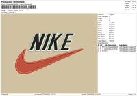 Nike Plus Swoosh Embroidery File 4 size
