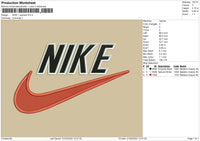 Nike Plus Swoosh Embroidery File 4 size