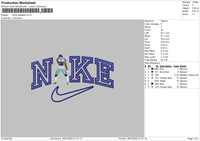 Nike Baseball Embroidery File 4 sizes