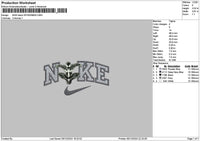 Nike Black Spider 02 Embroidery File 6 sizes