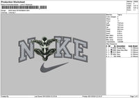 Nike Black Spider 02 Embroidery File 6 sizes
