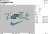 Nike Blue Car Embroidery File 6 sizes