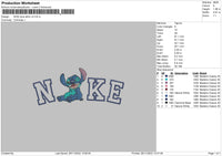 Nike Blue Stitch V02 Embroidery File 6 sizes