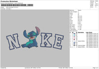 Nike Blue Stitch V02 Embroidery File 6 sizes
