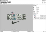 Nike Bunny Embroidery File 4 size