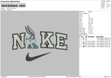 Nike Bunny Embroidery File 4 size