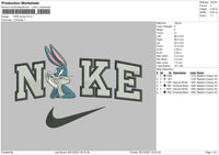 Nike Bunny Embroidery File 4 size