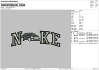 Nike Cadilac Embroidery File 6 sizes