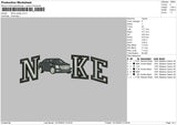 Nike Cadilac Embroidery File 6 sizes