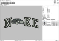 Nike Cadilac Embroidery File 6 sizes