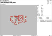Nike Candy Love Embroidery File 4 size