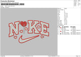 Nike Candy Love Embroidery File 4 size