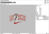 Nike Candy Xmas V3 Embroidery File 6 sizes