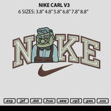 Nike Carl V3 Embroidery File 6 sizes