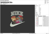 Nike Cartoon Embroidery File 4 sizes
