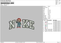 Nike Chucky 02 Embroidery File 5 sizes