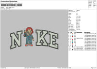 Nike Chucky 02 Embroidery File 5 sizes