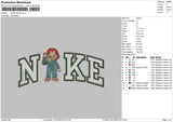 Nike Chucky 02 Embroidery File 5 sizes