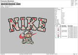 Nike Cow Pink Embroidery File 7 size