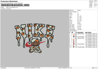 Nike Cow Pumpkin Embroidery File 6 sizes