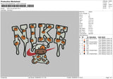 Nike Cow Pumpkin Embroidery File 6 sizes