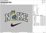 Nike Dog Boy Embroidery File 6 sizes