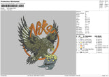 Nike Eagle Embroidery File 4 sizes