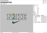 Nike Elsa v2 Embroidery File 6 sizes