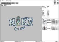Nike Janessa V4 Embroidery File 6 sizes