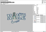 Nike Janessa V4 Embroidery File 6 sizes