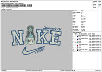 Nike Janessa V4 Embroidery File 6 sizes