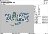 Nike Janessa V4 Embroidery File 6 sizes