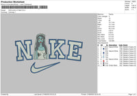Nike Emily Embroidery File 6 sizes
