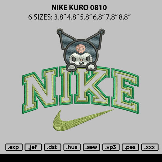 Nike Kuro 0810 Embroidery File 6 sizes