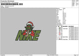 Nike Grinch Xmas 2510 Embroidery File 6 sizes