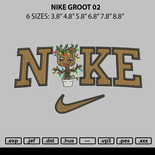 Nike Groot 02 Embroidery File 6 sizes