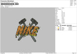 Nike Hammers Embroidery File  sizes