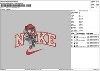 Nike Spider Hoodie Embroidery File 6 sizes