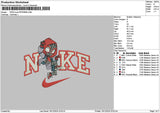 Nike Spider Hoodie Embroidery File 6 sizes