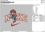 Nike Spider Hoodie Embroidery File 6 sizes